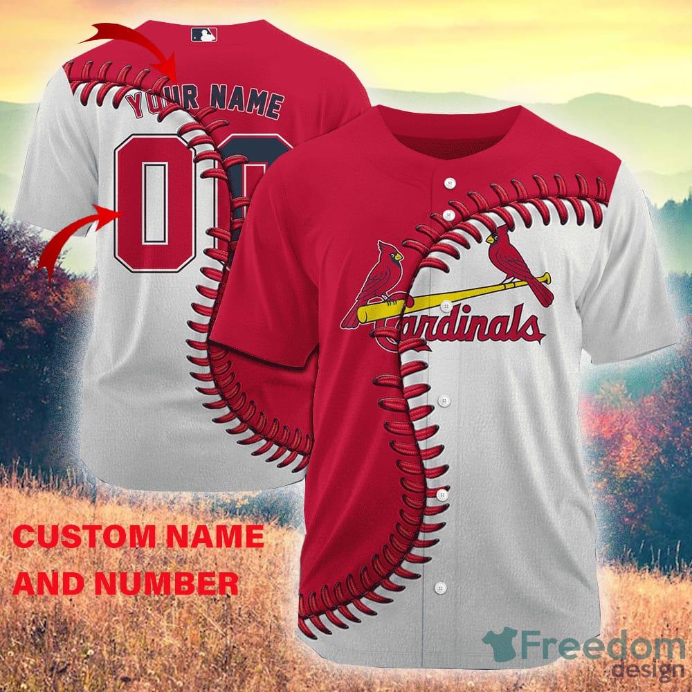 St. Louis Cardinals Custom Name & Number Baseball Jersey Shirt Best Gift  For Men And Women