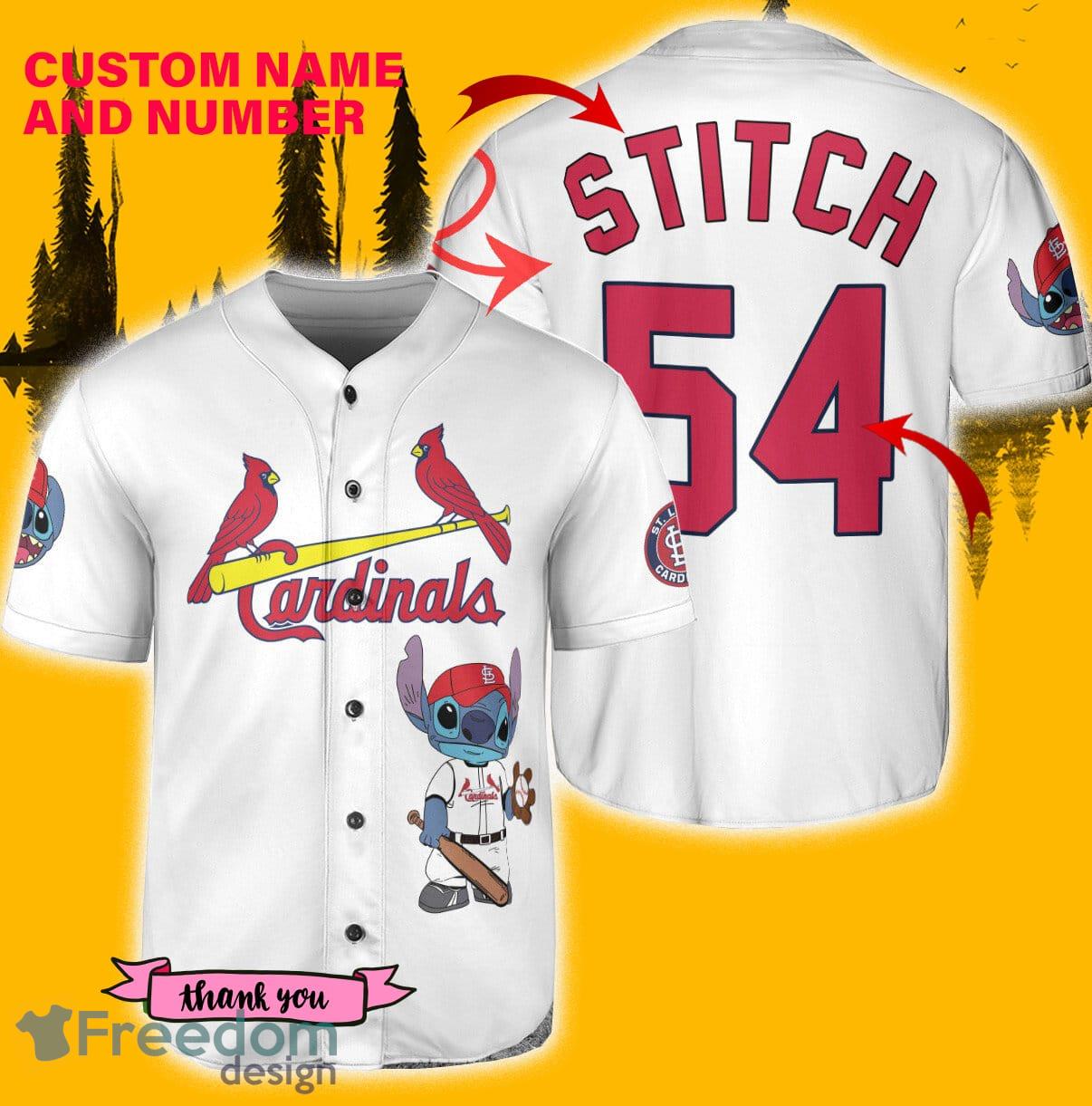 St.Louis Cardinals Barbie White Baseball Jersey Shirt Custom