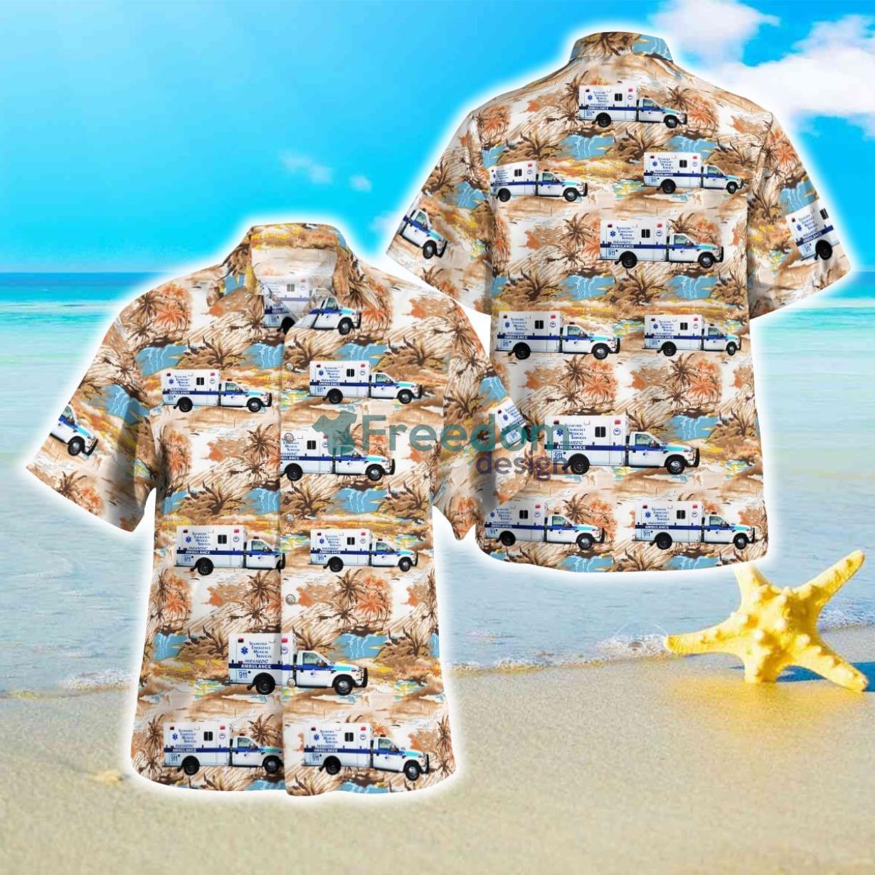 Stamford, Connecticut, Stamford EMS Hawaiian Shirt Best Style For Men Women Product Photo 1