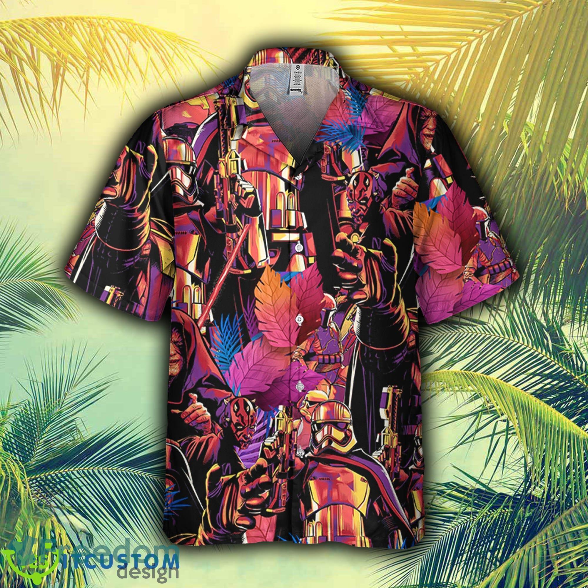 StarWars Disney Tropical Button Hawaiian Shirt