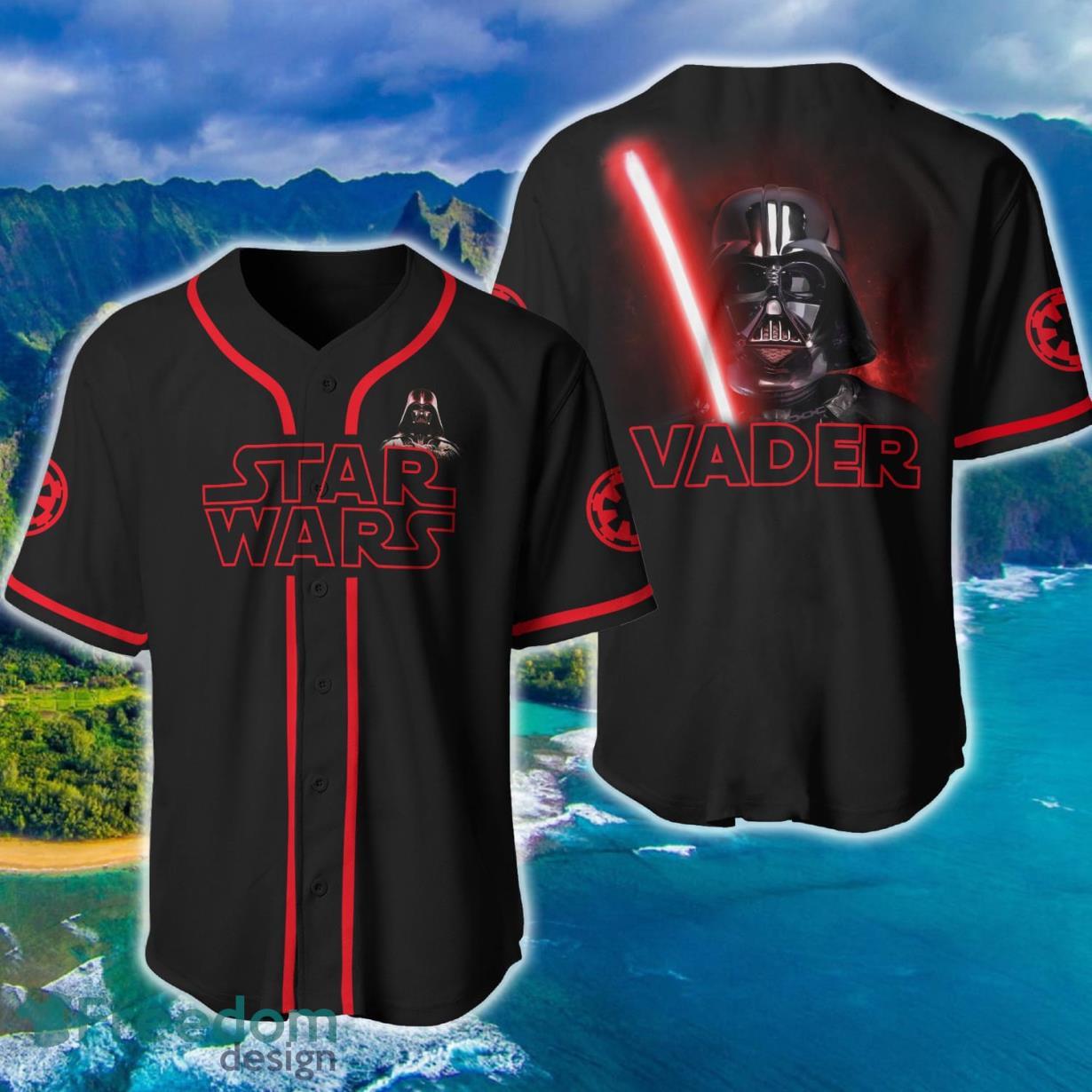 Star Wars Custome Name Darth Vader Baseball Jersey Product Photo 1