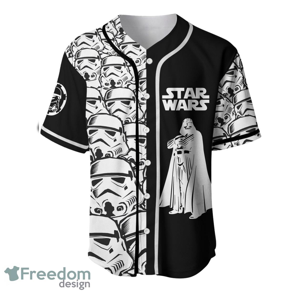 Star Wars Stormtrooper Black Cute Disney Baseball Jersey Shirt Product Photo 2