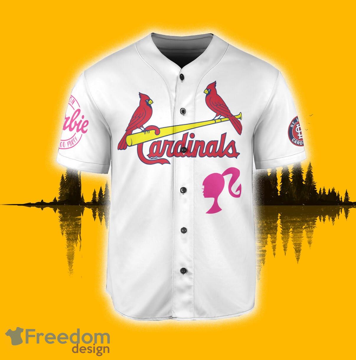 St.Louis Cardinals Barbie Baseball Jersey White - Scesy
