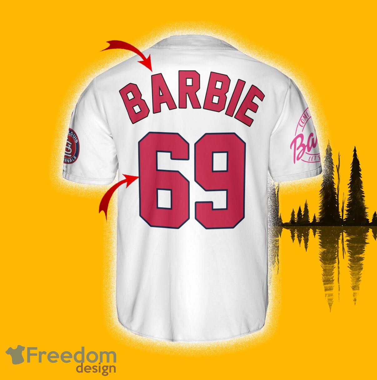 St.Louis Cardinals Barbie White Baseball Jersey Shirt Custom Number And  Name - Freedomdesign