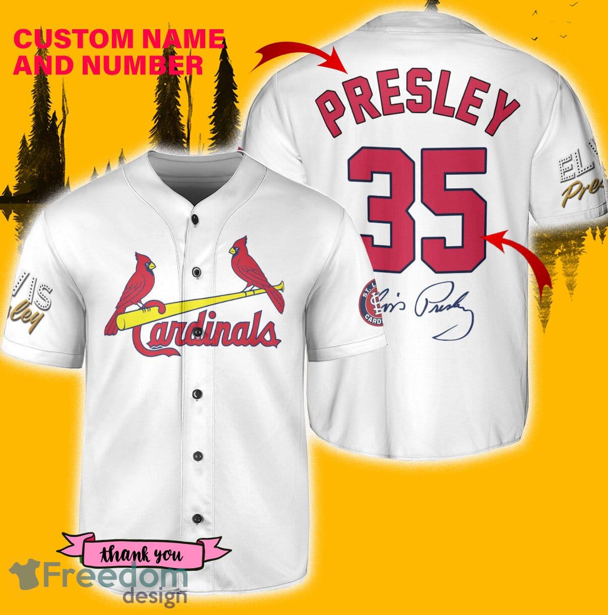 St.Louis Cardinals Cream Baseball Jersey - J. Jonas - Scesy