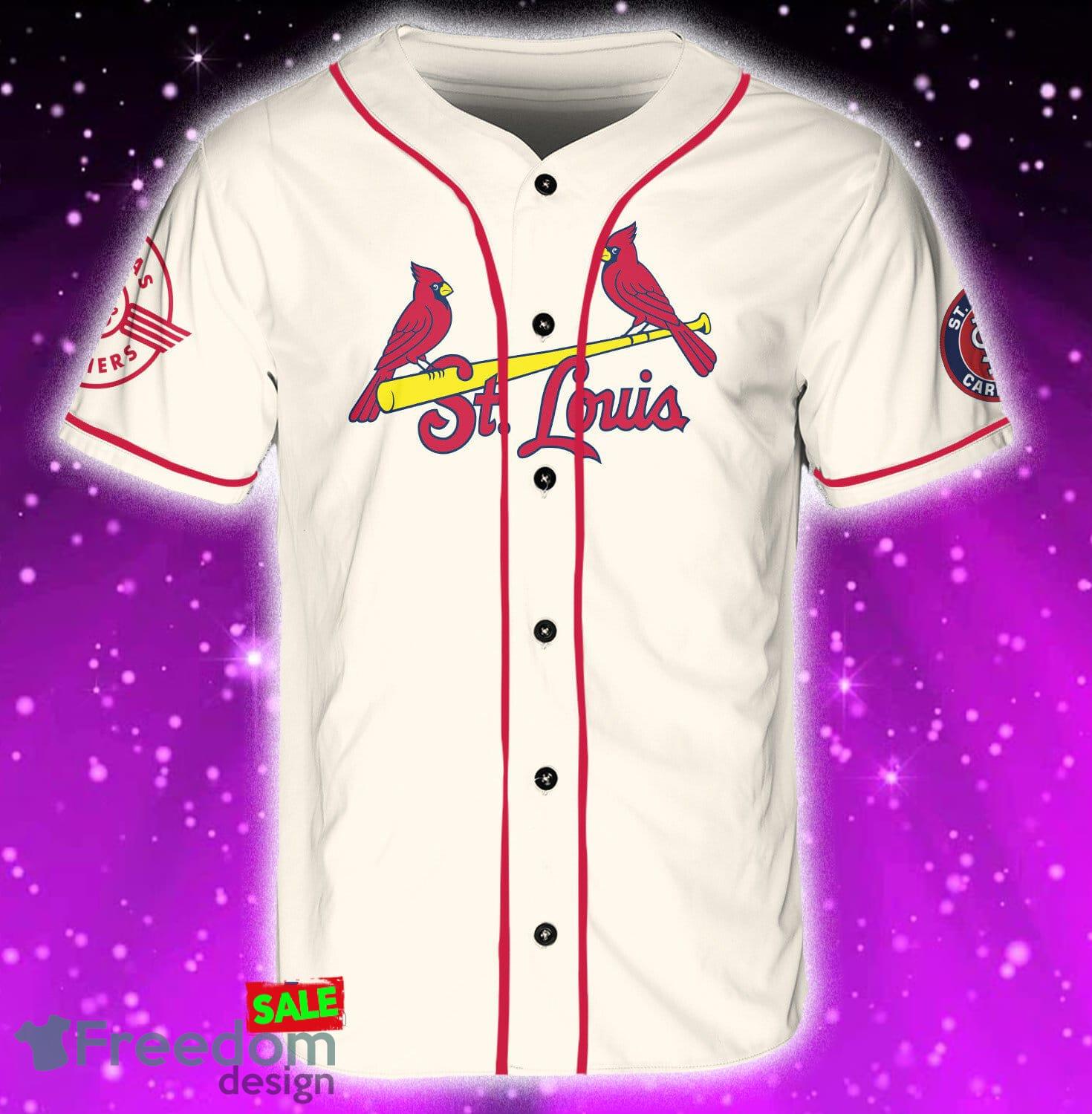St.Louis Cardinals J. Jonas Jersey Baseball Shirt Cream Custom