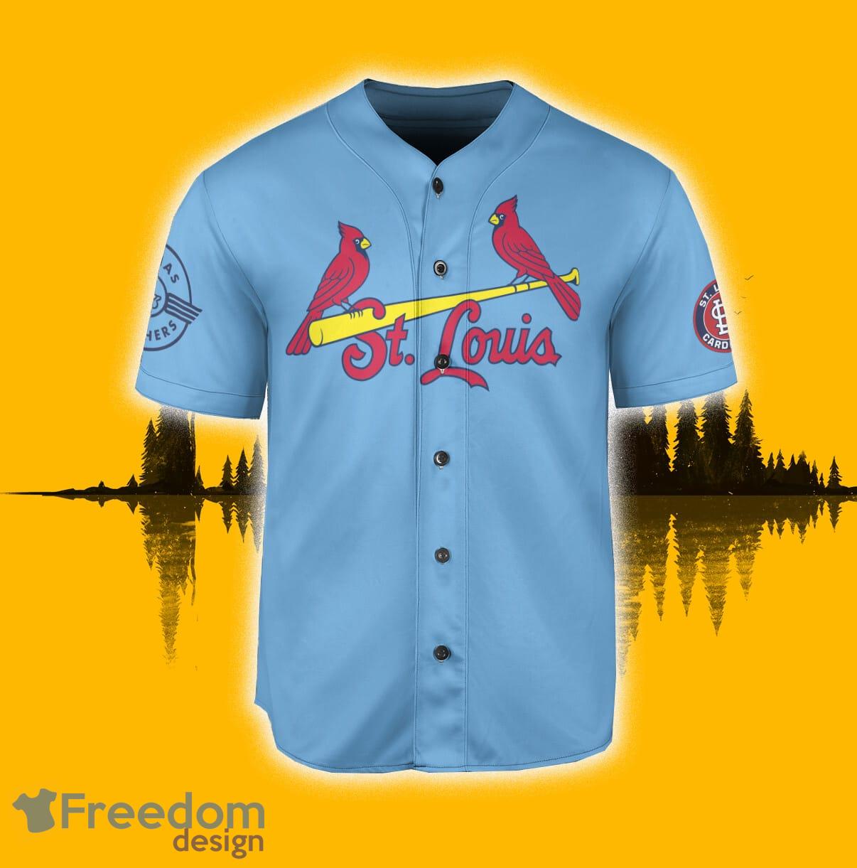 St.Louis Cardinals J. Jonas Jersey Baseball Shirt Light Blue
