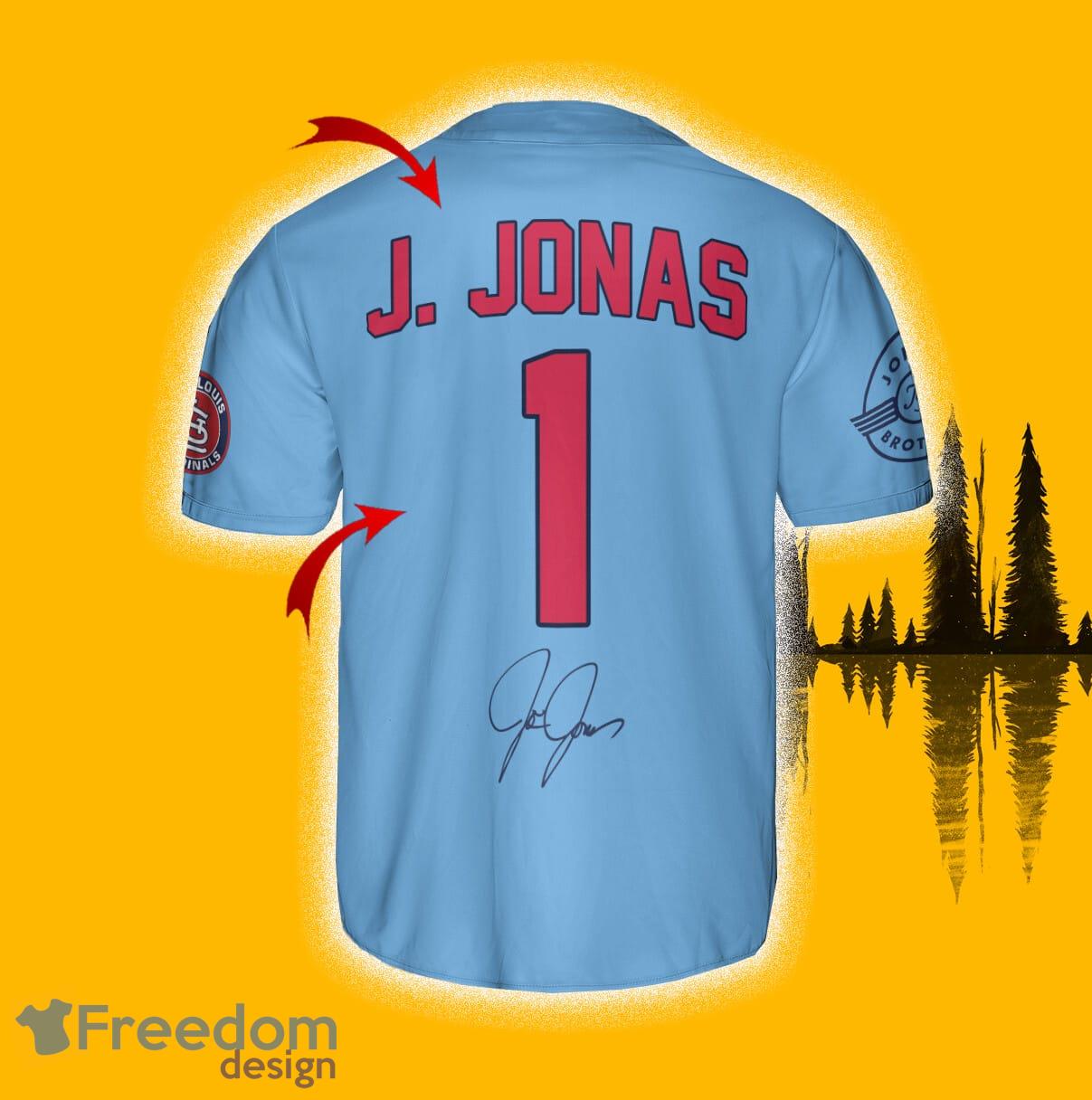 St.Louis Cardinals J. Jonas Jersey Baseball Shirt Cream Custom