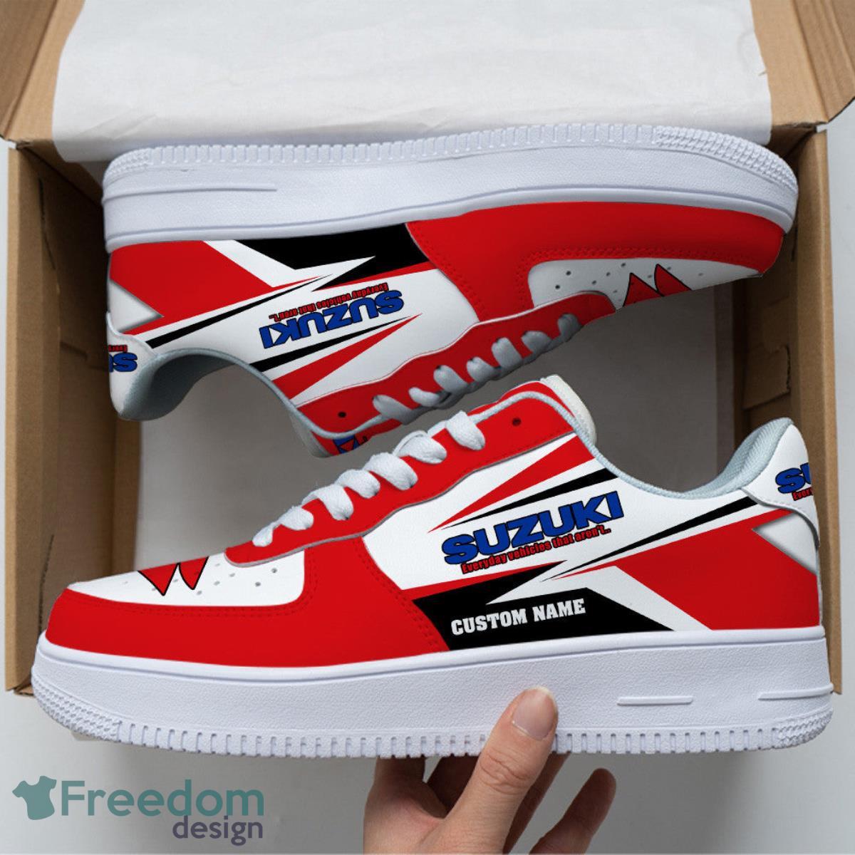 Suzuki Custom Name Air Force Shoes Sport Sneakers For Men Women Product Photo 1