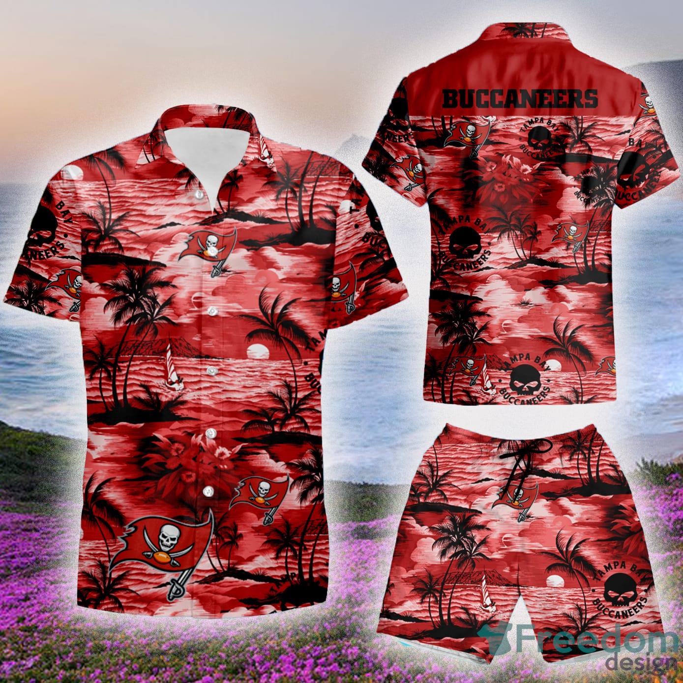 Tampa Bay Buccaneers NFL Dolphin Beach 3D Hawaiian Shirt For Men