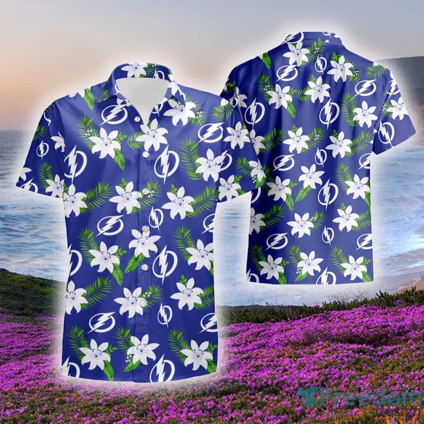 Tampa Bay Lightning Hawaii Floral Pattern Shirt Hawaiian Shirt And