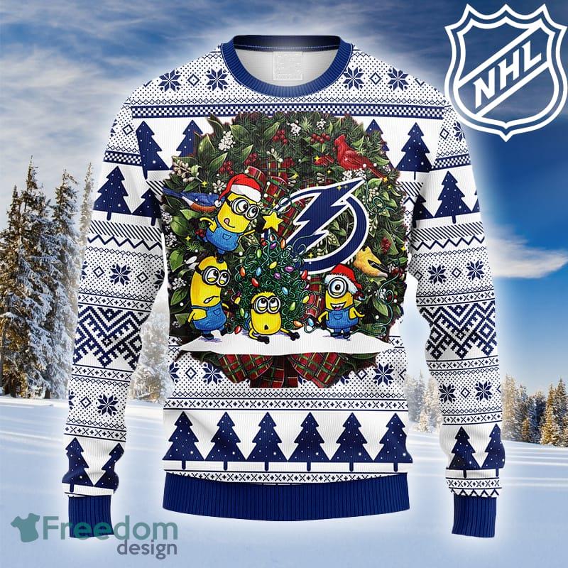 Tampa Bay Lightning Minion Logo NHL Ideas Ugly Christmas Sweater Gift For  Fans - Freedomdesign