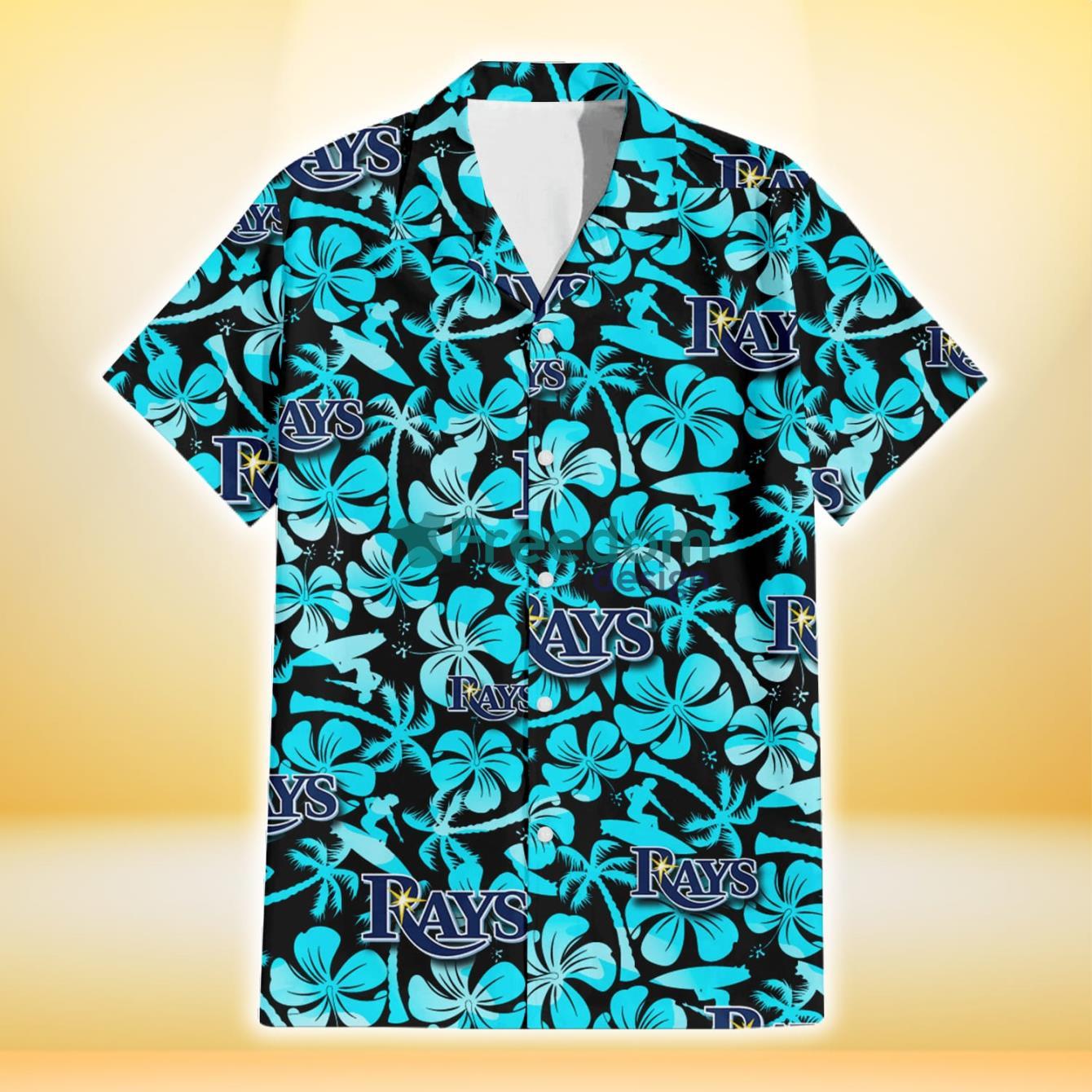 Tampa Bay Rays MLB Flower Sky Coconut Hawaiian Shirt - YesItCustom