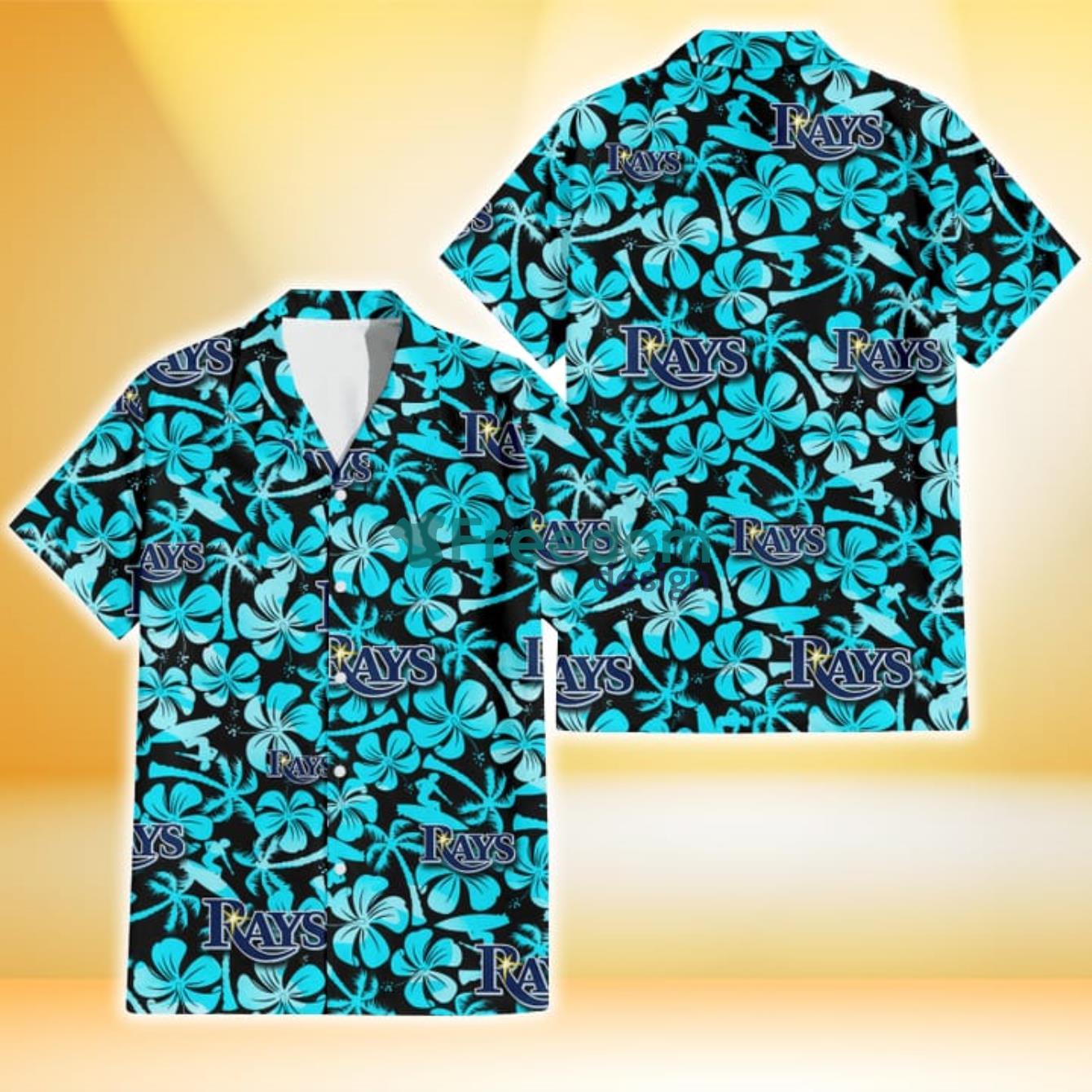 Arizona Diamondbacks Blue Hibiscus Blue Coconut Tree Black Background 3D Hawaiian  Shirt Gift For Fans