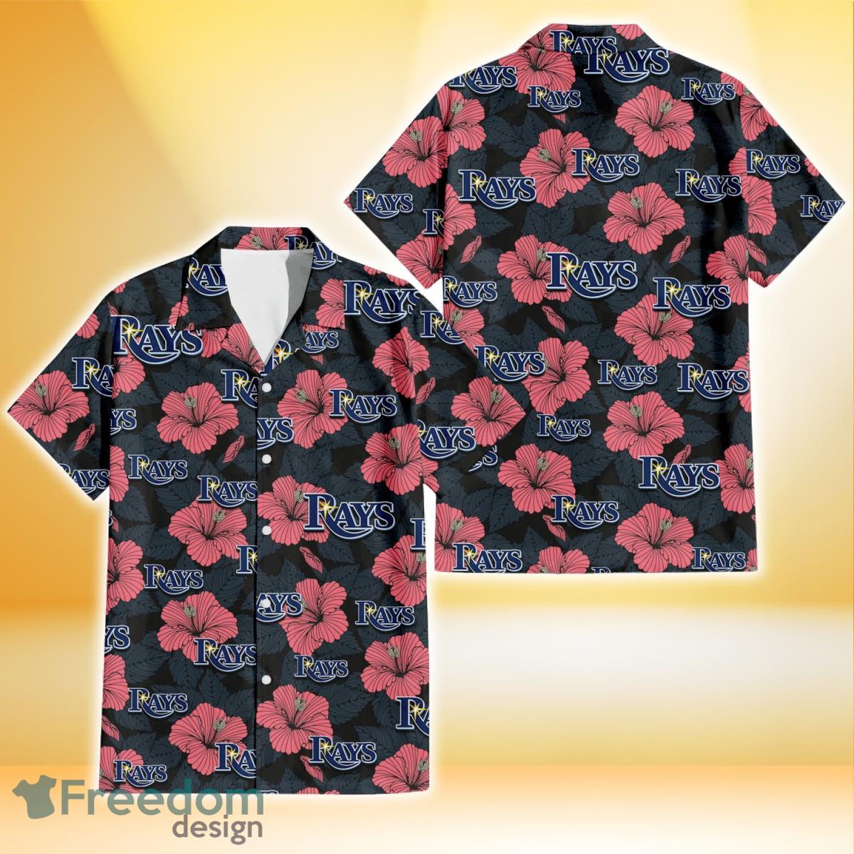 Chicago Cubs Red And White Hibiscus Dark Leaf Black Background 3D Hawaiian  Shirt Gift For Fans - Freedomdesign