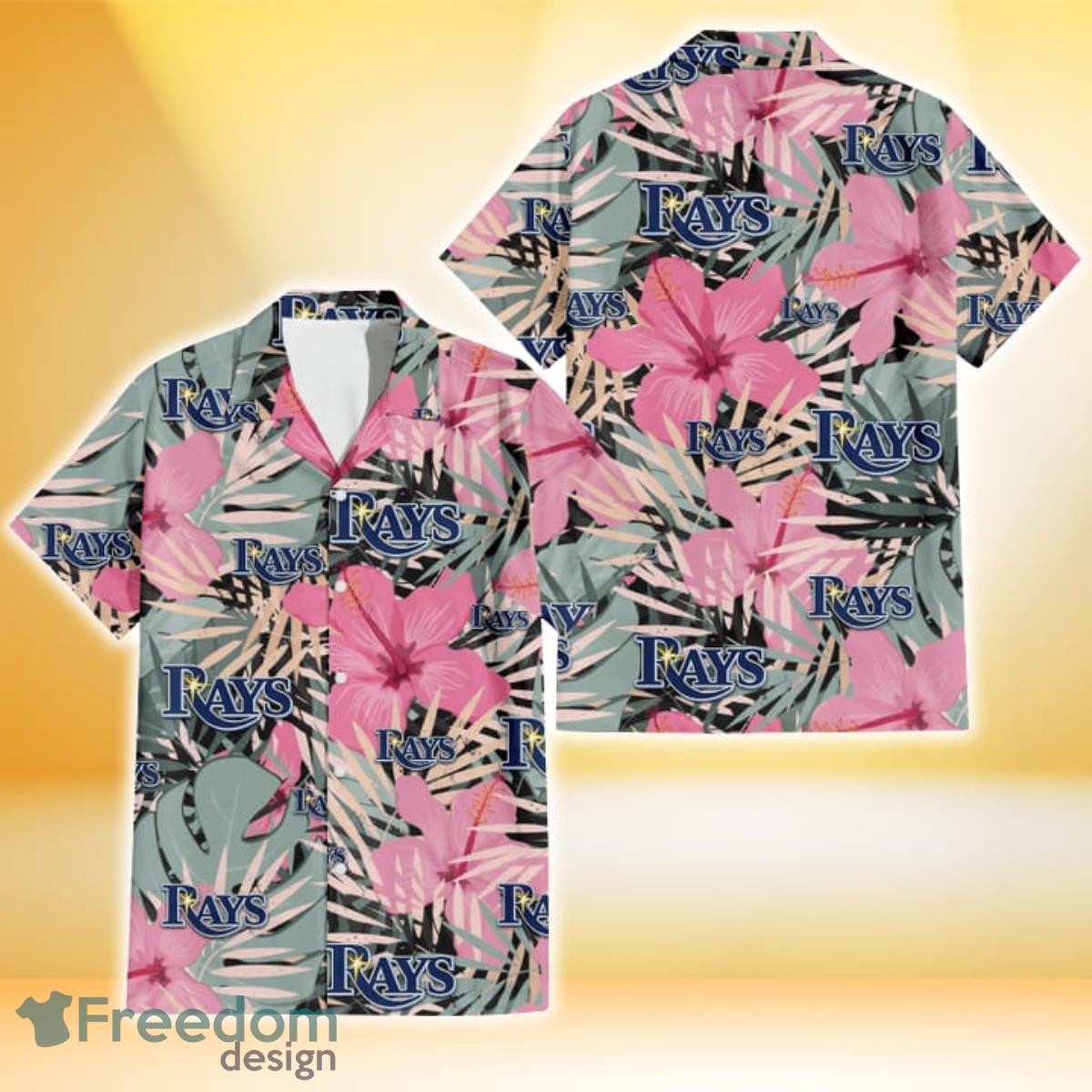 Tampa Bay Rays Hawaiian Shirt 3D Floral Pattern, Summer Gift For