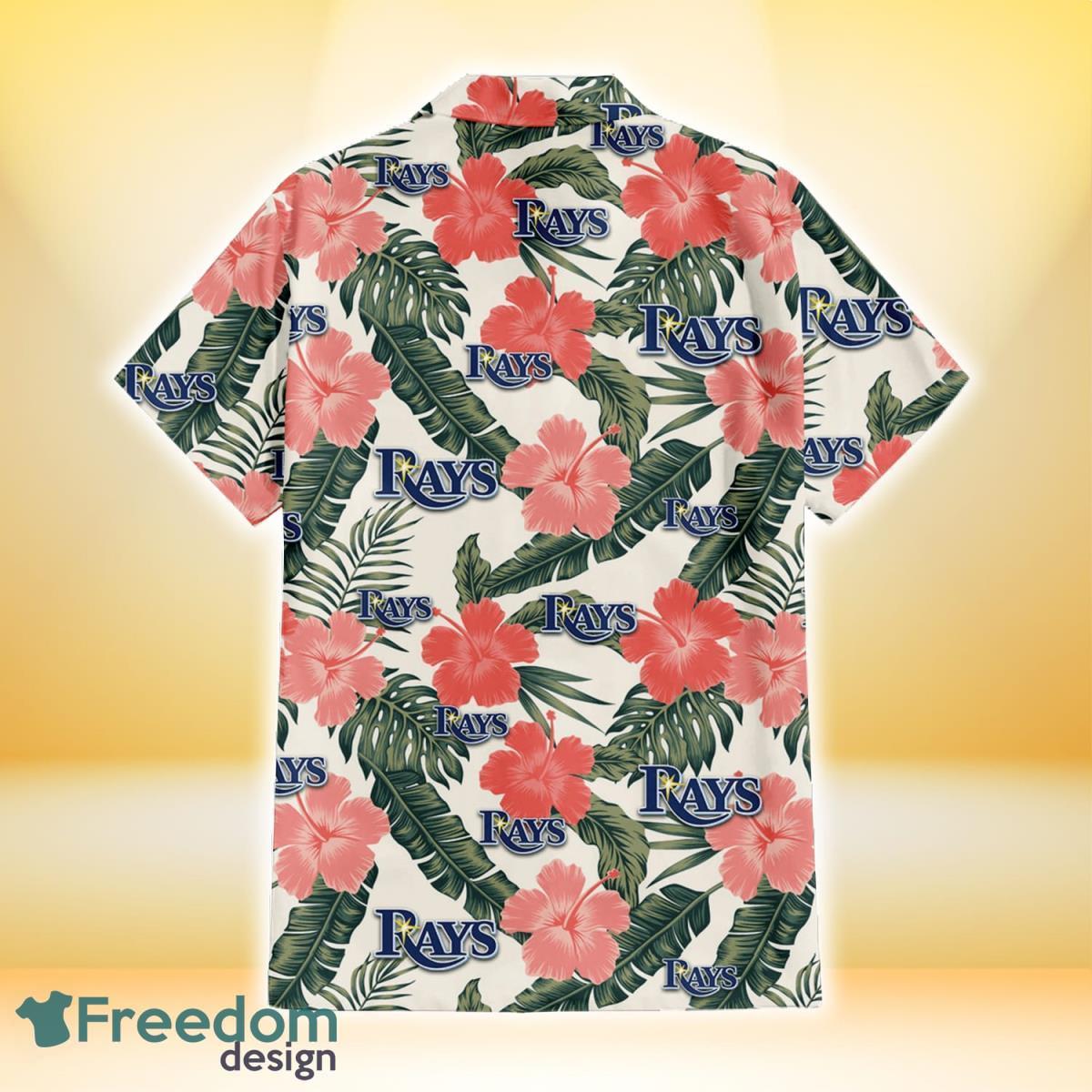 Tampa Bay Rays Pink Coral Hibiscus Banana Leaf Beige Background 3D Hawaiian  Shirt Gift For Fans - Freedomdesign