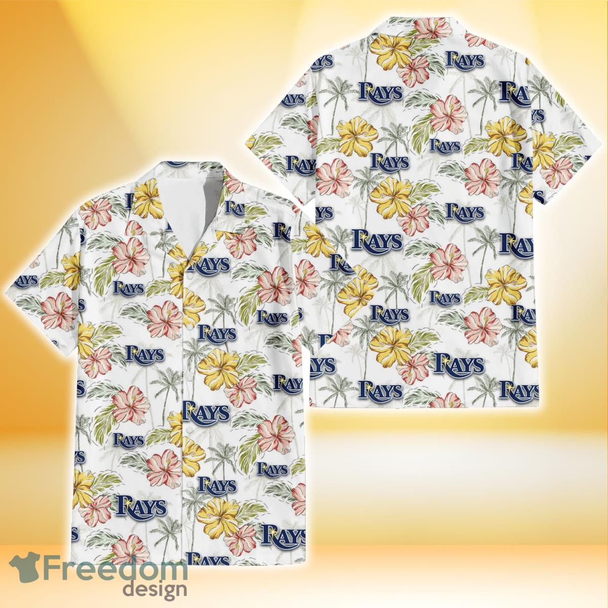 Tampa Bay Rays Big Red Hibiscus Lover 3D Hawaiian Shirt Summer Gift For  Fans - Freedomdesign