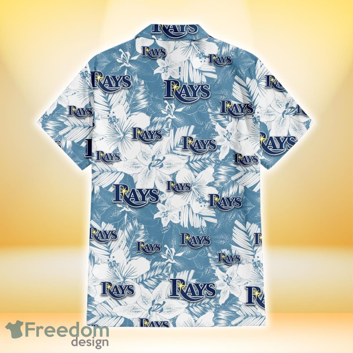 Atlanta Braves White Hibiscus Orchid Light Blue Background 3D Hawaiian Shirt  Gift For Fans - Freedomdesign