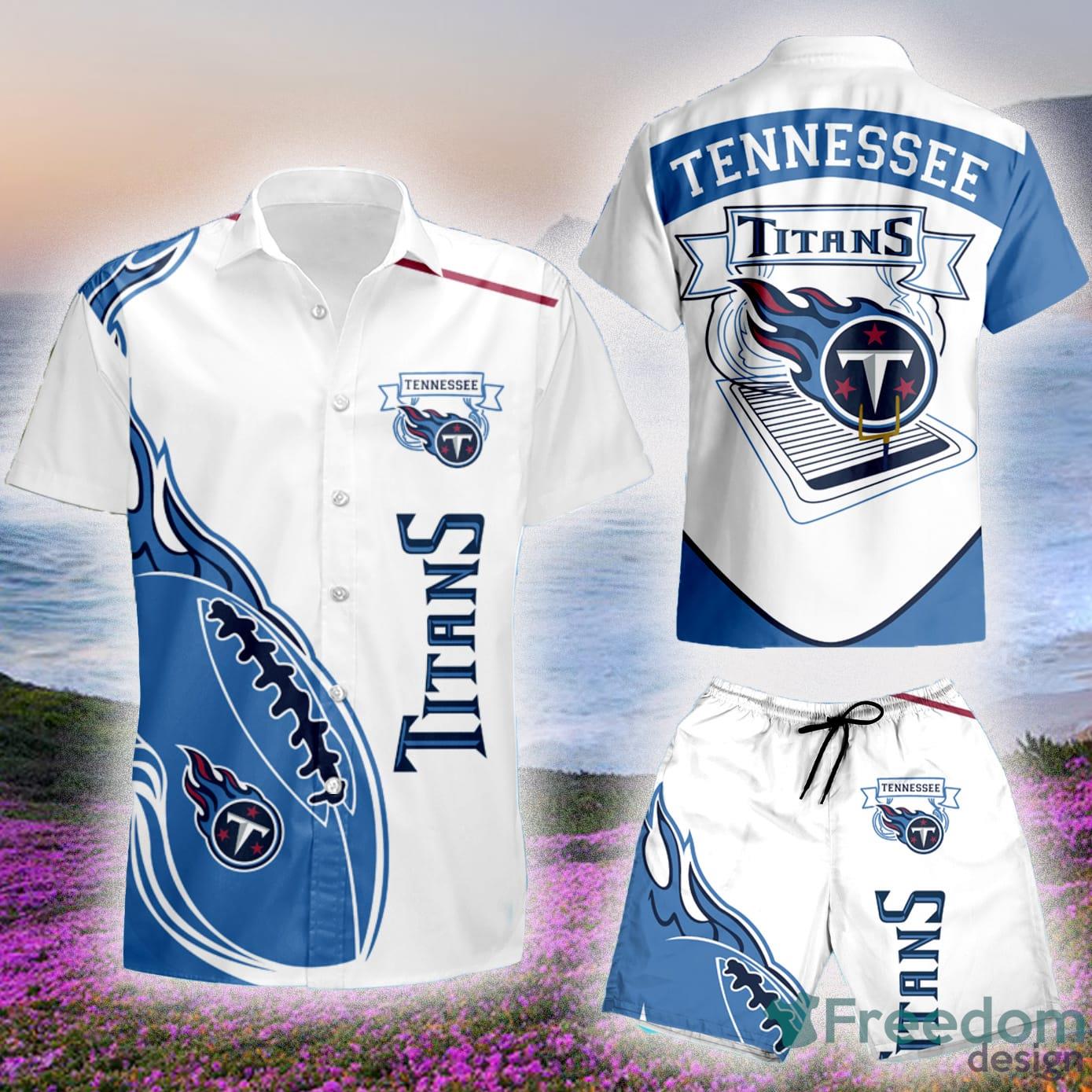 Tennessee Titans NFL Style 2 Summer 3D Hawaiian Shirt And Shorts For Men  And Women Gift Fans - Freedomdesign