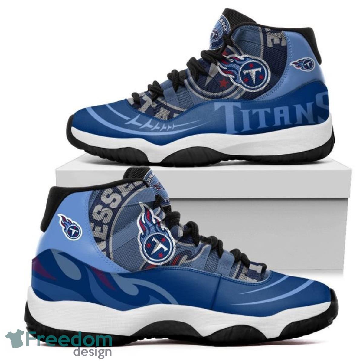 Tennessee Titans Football Team Air Jordan 11 Best Sneakers For Men Women Fans Product Photo 2