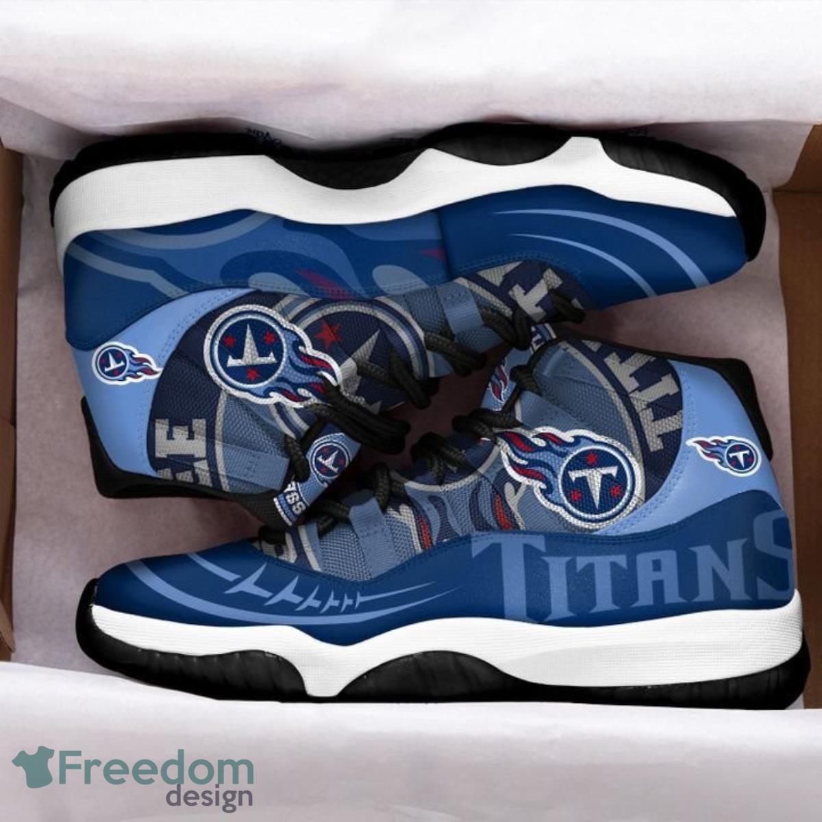 Tennessee Titans Football Team Air Jordan 11 Best Sneakers For Men Women Fans Product Photo 1