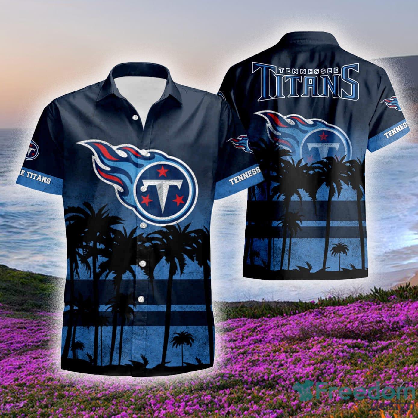 Tennessee Titans NFL Logo Combo Hawaiian Shirt And Short Summer