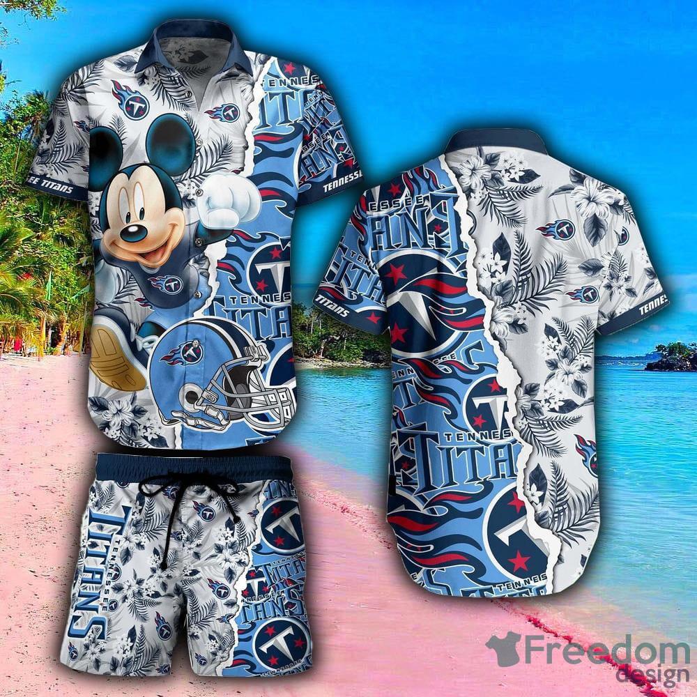 Tennessee Titans NFL Logo Combo Hawaiian Shirt And Short Summer For Men  Women - Freedomdesign