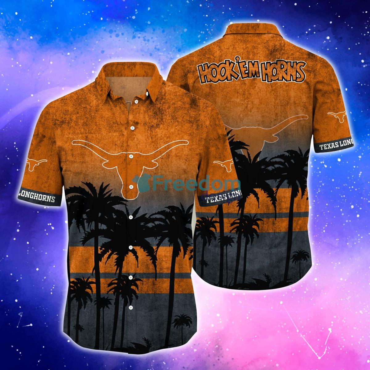 Texas Longhorns Trending Hawaiian Shirt And Shorts For Fans Product Photo 1