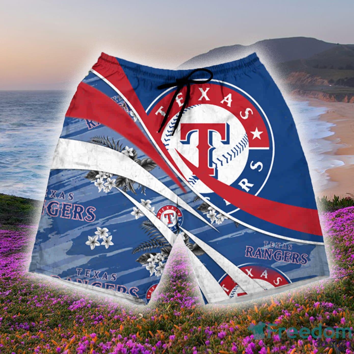 Texas Rangers MLB Flower Hawaiian Shirt Style Gift For Men Women