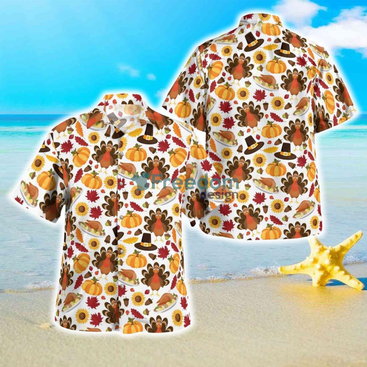 Thanksgiving Turkey Hawaiian Shirt Best Style For Men Women Product Photo 1