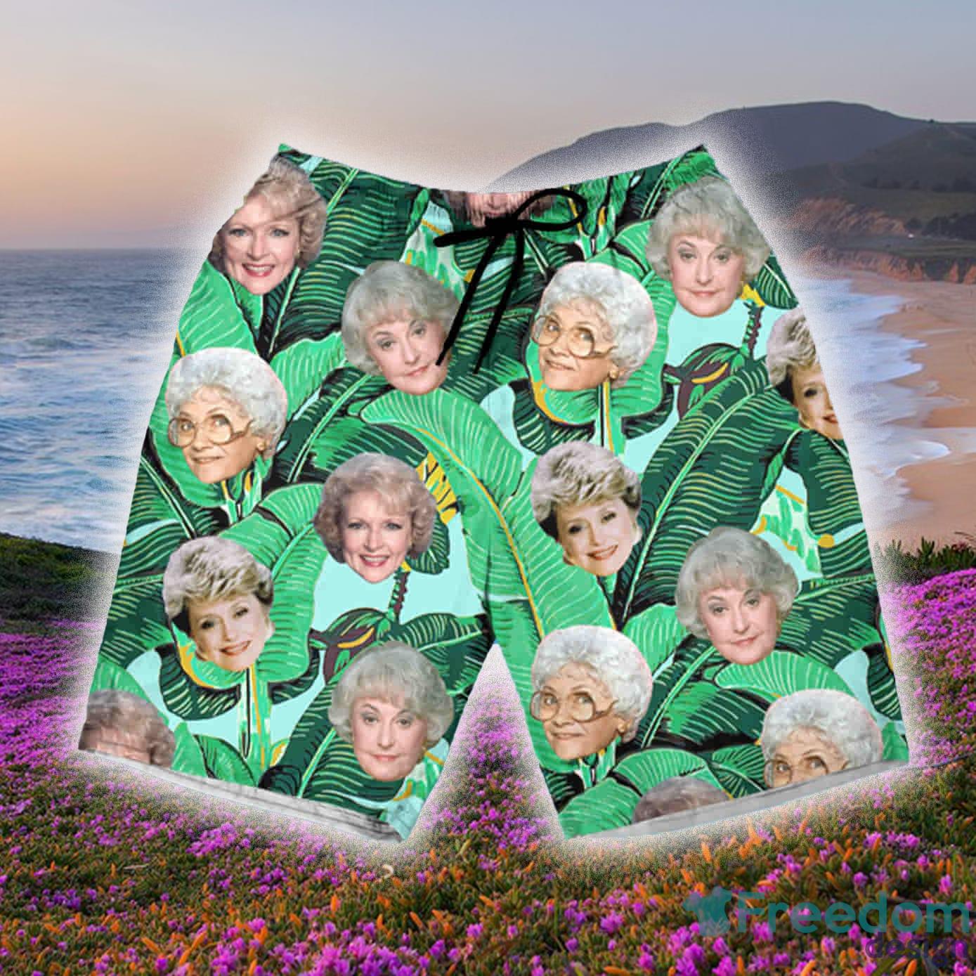 The Golden girls Heads Leaves Set 3D Hawaiian Shirt And Short Gift