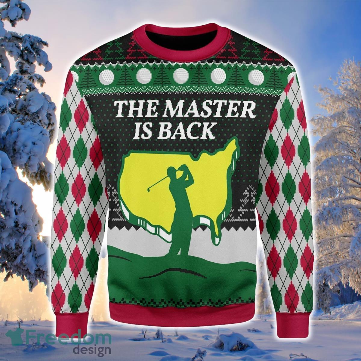 The Master Is Back 3D Sweater Ugly Christmas Sweater For Men Women Product Photo 1