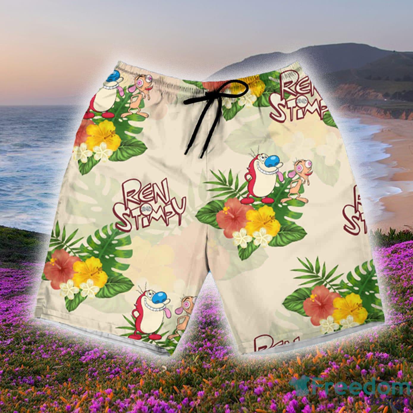 Green Bay Packers Floral Casual Hawaiian Shorts Gift For Fans