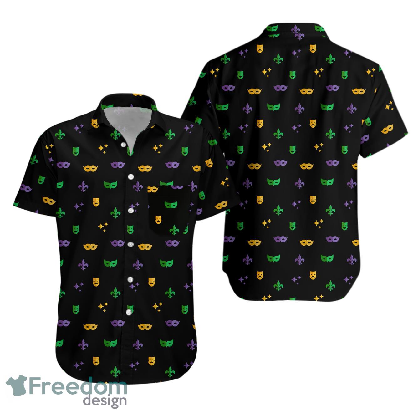 Tipsy Elves Men's Mardi Gras Hawaiian Shirt Product Photo 1