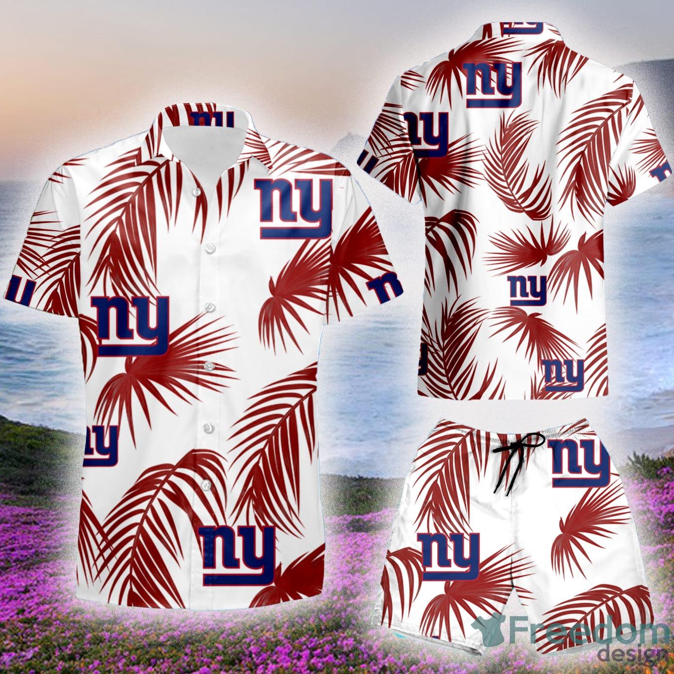 New York Giants NFL Logo Combo Hawaiian Shirt And Short Summer For Men  Women - Freedomdesign