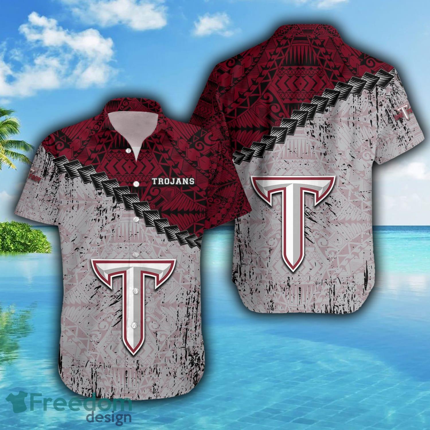 Rhode Island Rams 3D Hawaiian Shirt Grunge Polynesian TattooNCAA Summer  Beach hawaiian shirt - Limotees