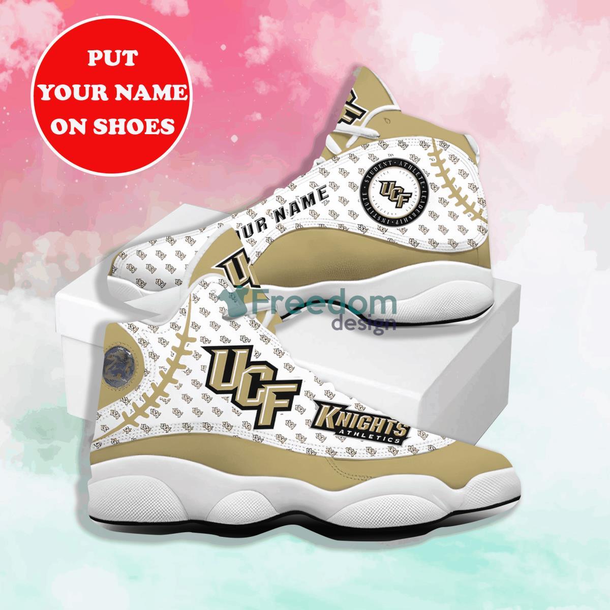 UCF Knights Football Team Best Air Jordan 13 Custom Name Shoes Product Photo 1