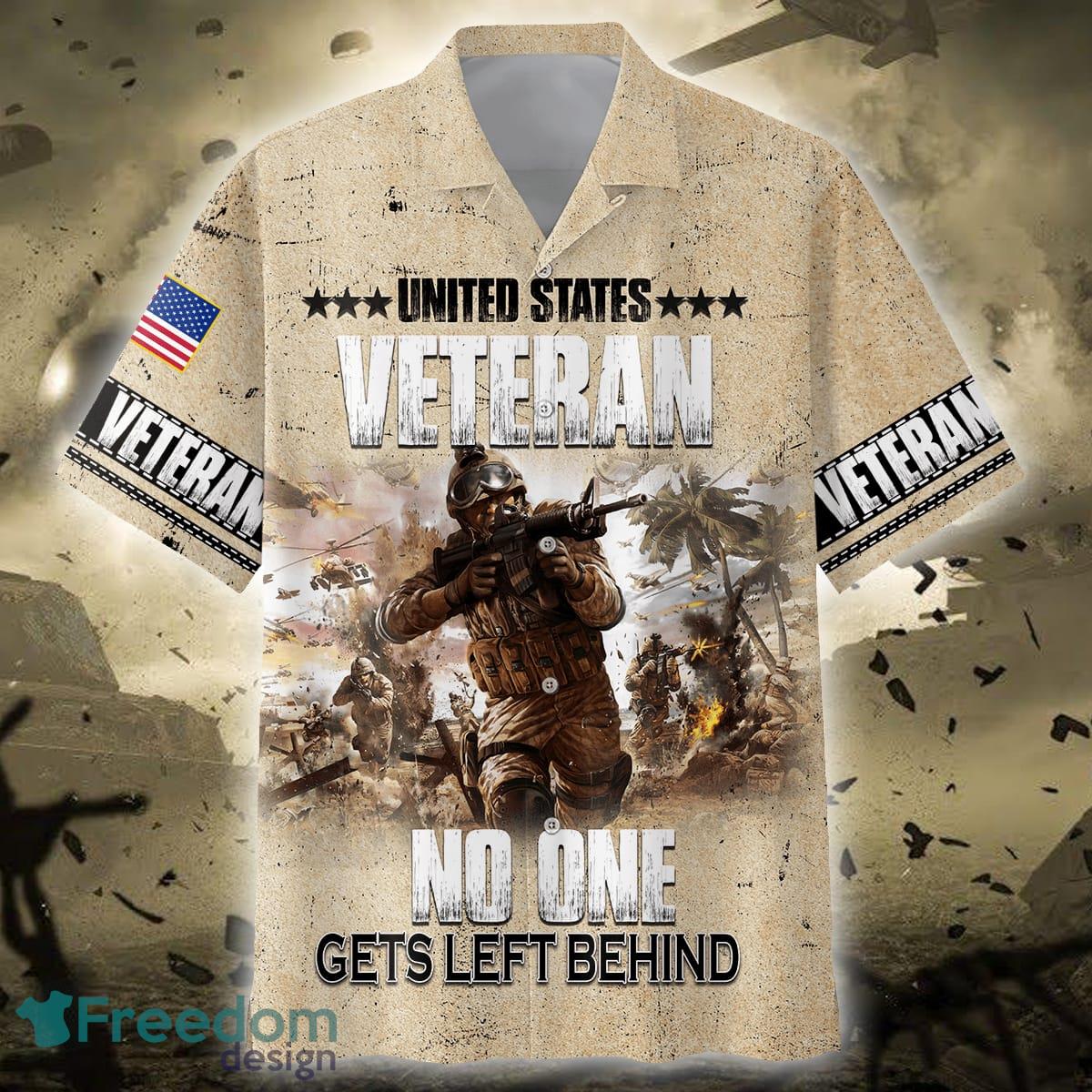 United Warrior Soldiers No One Gets Left Behind Combo Hawaiian Shirt And Short Men Women - US Veteran - No One Gets Left Behind Unisex Shirts_1