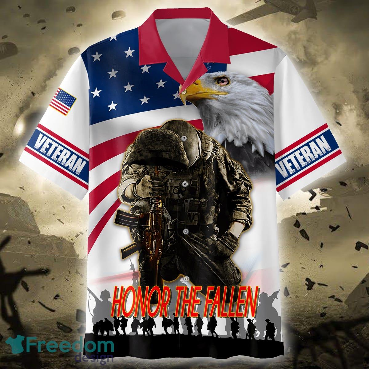 Uniting through Flags Honor The Fallen Hawaiian Shirt And Short For Men Women - US Veteran - Honor The Fallen Unisex Shirts_1