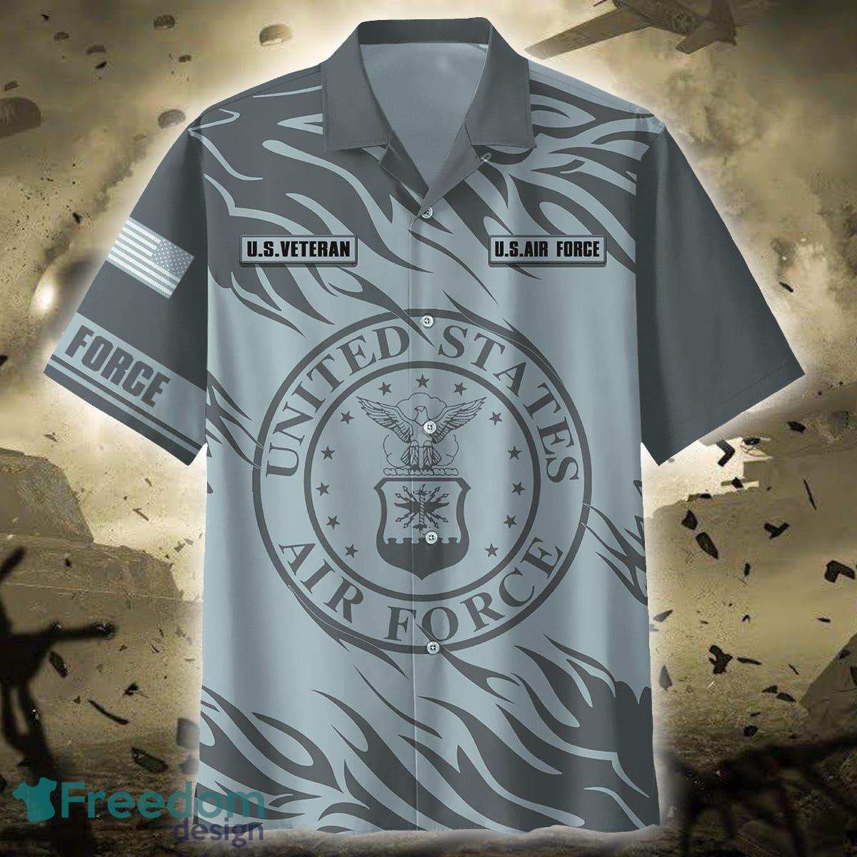 US Air Force Veteran Hawaiian Shirt And Short Set Men Women - US Veteran - US Air Force Veteran All Over Printed Unisex Shirts_1