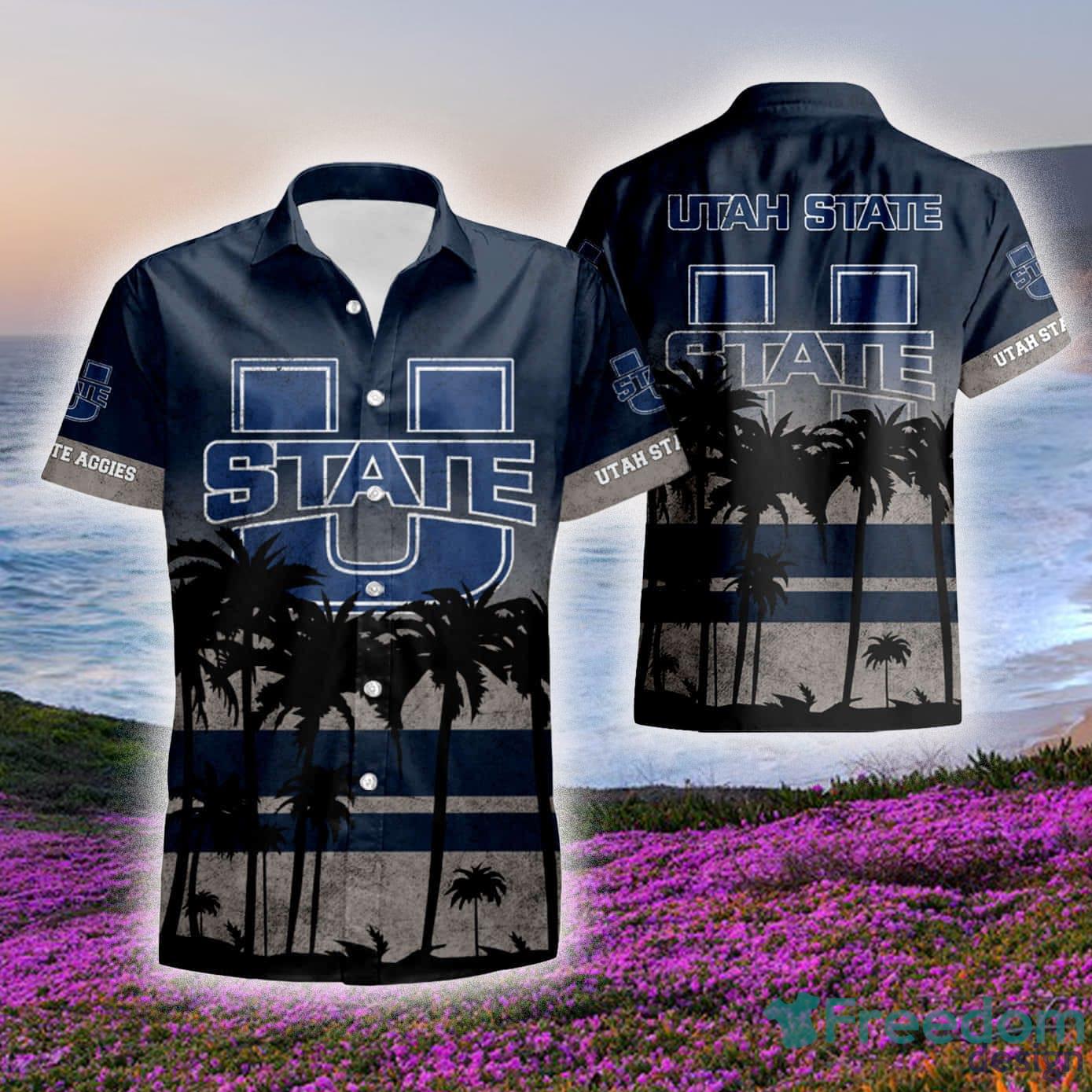 NCAA Utah State Aggies Flower Cheap Hawaiian Shirt 3D