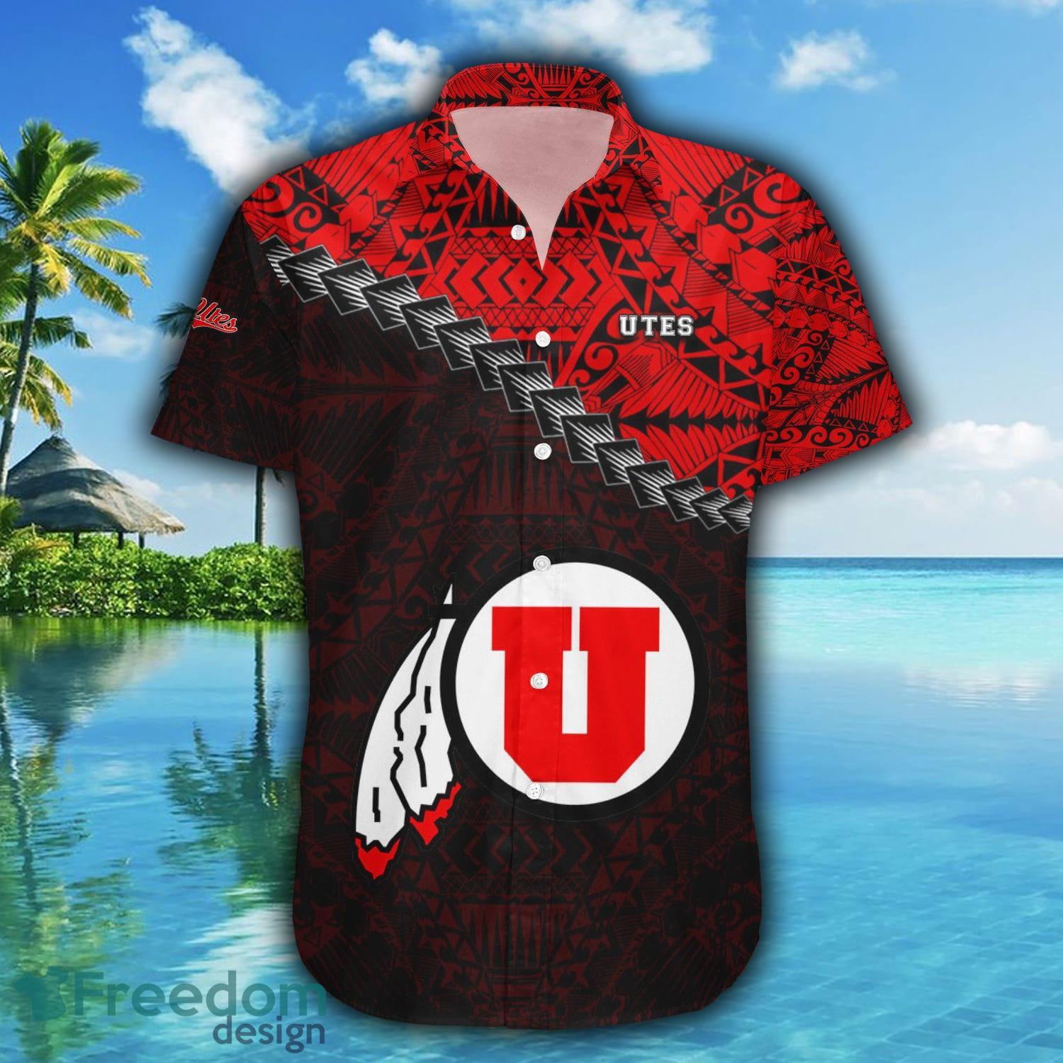 Evansville Purple Aces 3D Hawaiian Shirt Grunge Polynesian TattooNCAA  Summer Beach For Fans Gift - Freedomdesign