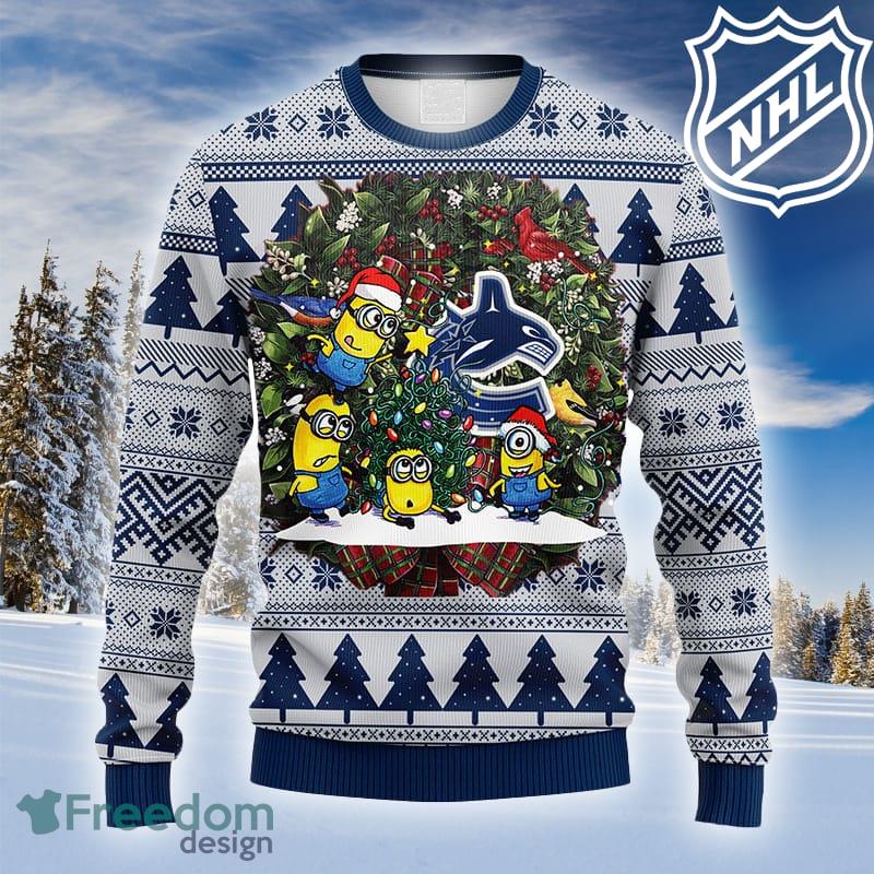Vancouver Canucks Tree Logo NHL Ideas Ugly Christmas Sweater Gift For Fans  - Freedomdesign