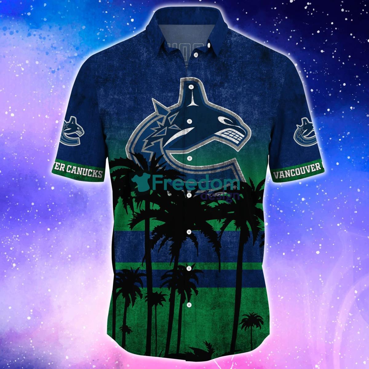 NHL Fans Vancouver Canucks Logo Set Hawaiian Shirt And Short