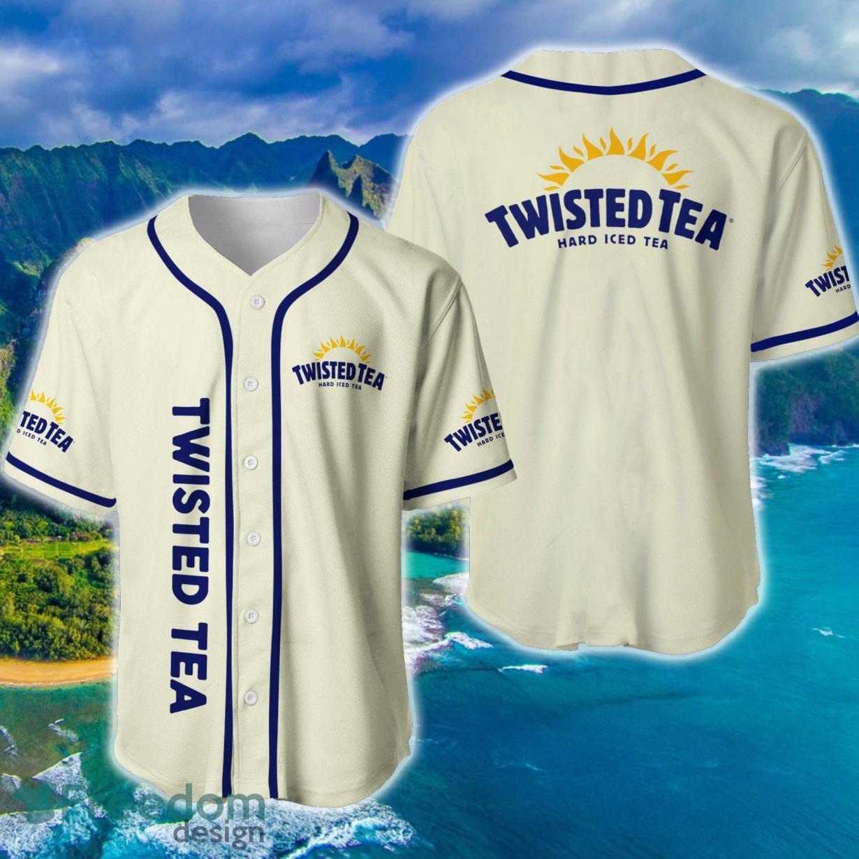 Vintage begie twisted tea shirt baseball Jersey Product Photo 1