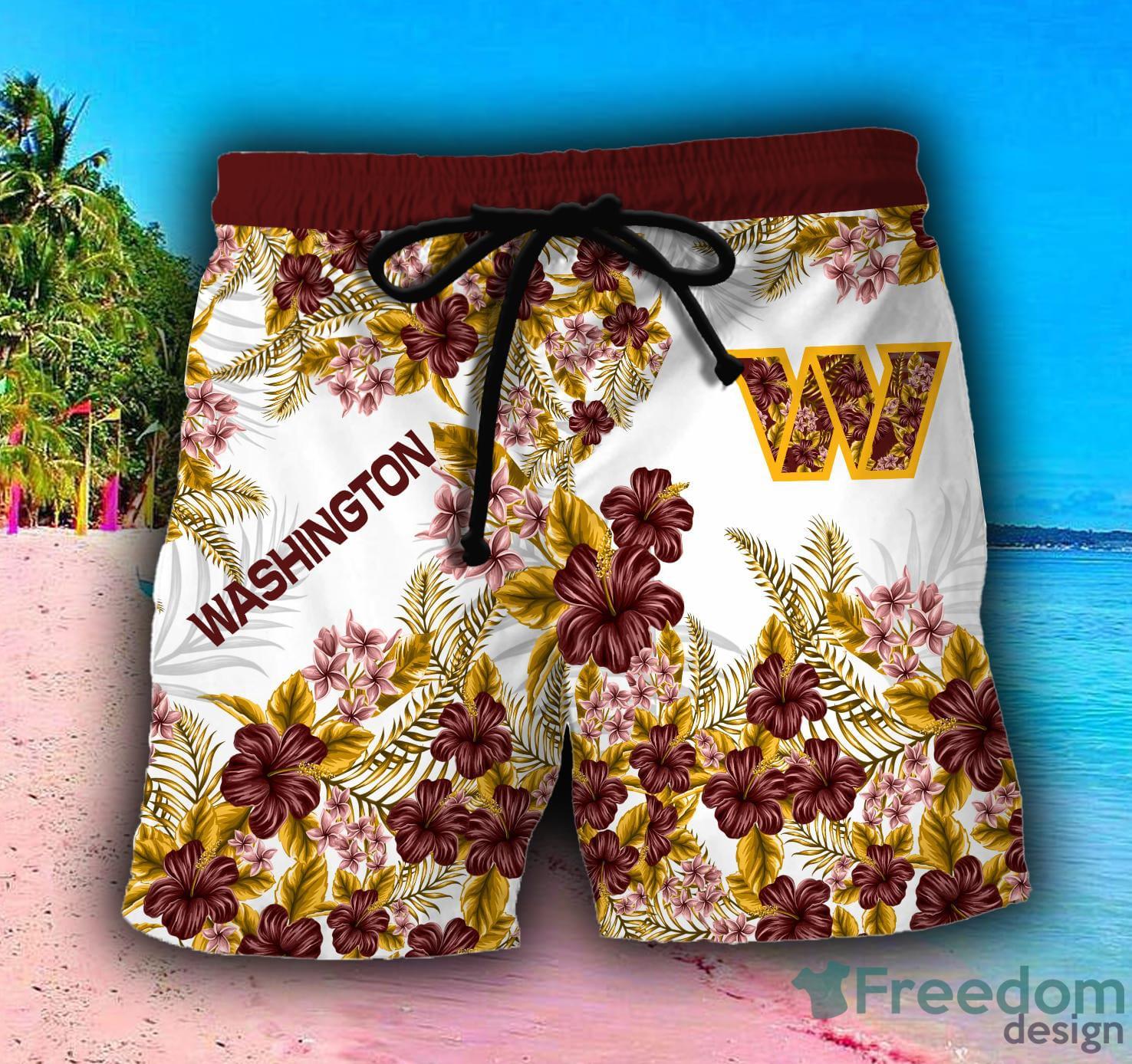 Washington Commanders NFL Logo Combo Hawaiian Shirt And Short Summer For  Men Women - Freedomdesign