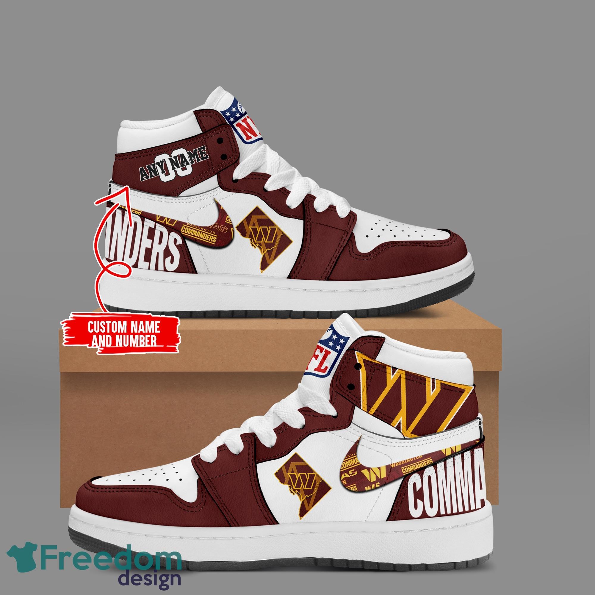 Detroit Lions 90th Air Jordan Hightop Shoes Custom Name & Number -  Freedomdesign