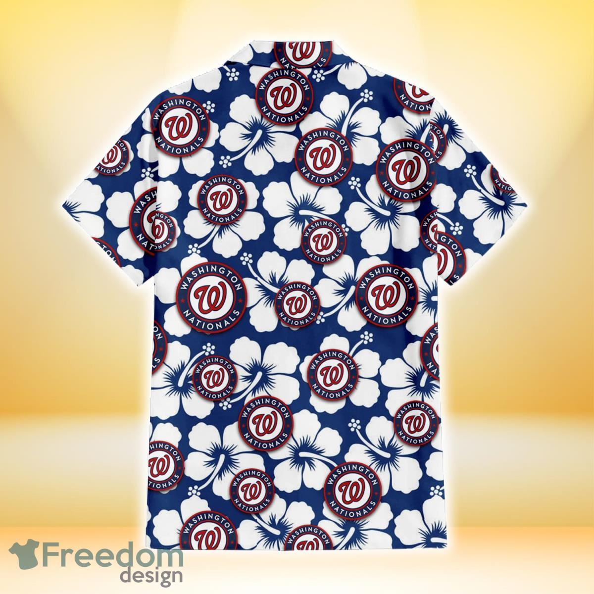 Washington Nationals Set 3D Hawaiian Shirt And Short Gift For Men And Women  - Freedomdesign