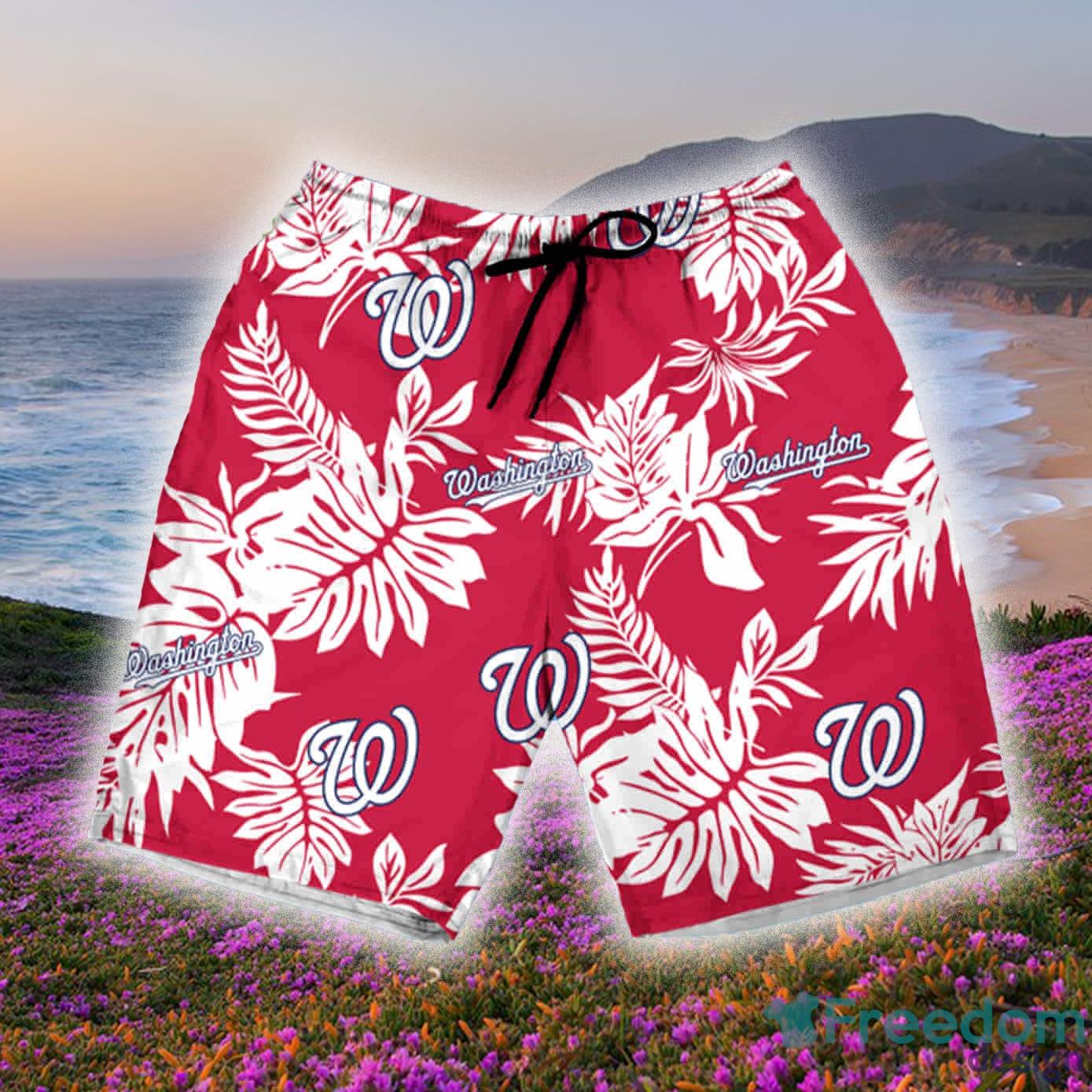 Washington Nationals MLB Flower Pattern Summer Custom Nam And Number  Hawaiian Shirt - Banantees